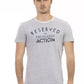 Gray Cotton Men T-Shirt