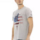 Gray Cotton Men T-Shirt