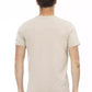 Beige Cotton Men T-Shirt