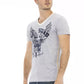 Gray Cotton Men T-Shirt