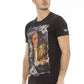 Black Cotton Men T-Shirt