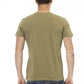 Green Cotton Men T-Shirt