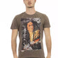 Brown Cotton Men T-Shirt