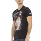 Black Cotton Men T-Shirt