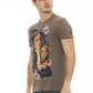 Brown Cotton Men T-Shirt