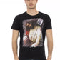 Black Cotton Men T-Shirt