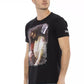 Black Cotton Men T-Shirt