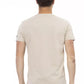 Beige Cotton Men T-Shirt