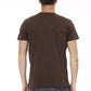 Brown Cotton Men T-Shirt