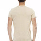 Beige Cotton Men T-Shirt