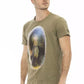 Green Cotton Men T-Shirt