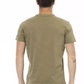 Green Cotton Men T-Shirt