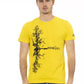 Yellow Cotton Men T-Shirt