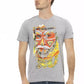 Gray Cotton Men T-Shirt