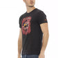 Black Cotton Men T-Shirt