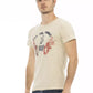 Beige Cotton Men T-Shirt