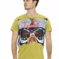 Green Cotton Men T-Shirt