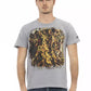 Gray Cotton Men T-Shirt