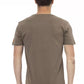 Brown Cotton Men T-Shirt