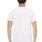 Chic White Round Neck Cotton Tee