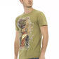 Green Cotton Men T-Shirt