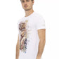 White Cotton Men T-Shirt