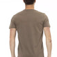 Brown Cotton Men T-Shirt