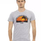 Gray Cotton Men T-Shirt