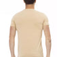 Beige Cotton Men T-Shirt