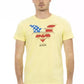 Yellow Cotton Men T-Shirt