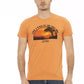 Orange Cotton Men TShirt