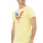 Yellow Cotton Men T-Shirt