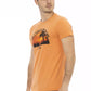 Orange Cotton Men TShirt