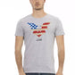 Gray Cotton Men T-Shirt