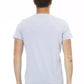 Light Blue Cotton Men T-Shirt