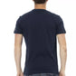 Blue Cotton Men T-Shirt