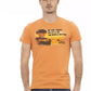 Orange Cotton Men T-Shirt