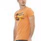 Orange Cotton Men T-Shirt