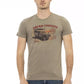 Green Cotton Men T-Shirt