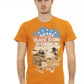 Orange Cotton Men T-Shirt