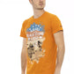 Orange Cotton Men T-Shirt