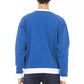 Blue Cotton Men Sweater