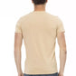 Beige Cotton Men T-Shirt