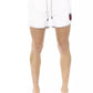 White Polyester Men Swim Short