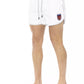 White Polyester Men Swim Short