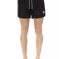 Black Polyester Men Swim Short