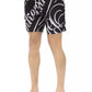 Black Polyester Men Swim Short