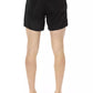 Black Polyester Men Swim Short