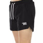 Black Polyester Men Swim Short