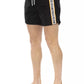 Black Polyamide Men Swim Short